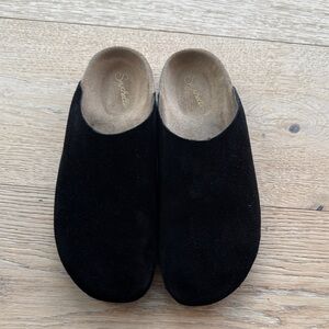 Seychelles Black Suede Mules